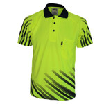 Hi Vis Sublimated Full Stripe Polo