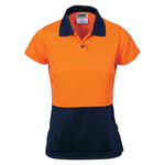 Womens HiVis Two Tone Polo - Short Sleeve