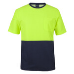 Mens Hi Vis Cotton Back Tee
