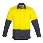 Mens Hi Vis Spliced Industrial Shirt