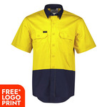 Mens Hi Vis Short Sleeve Shirt