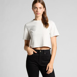 Womens Heavy Faded Crop Tee