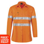 Womens Light Weight Hi Vis Shirt with CSR Tape