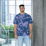 Mens Bleach Out Dyed Tee Shirt