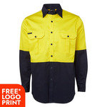 Mens Hi Vis Long Sleeve 190G Shirt