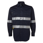 Mens Hi Vis Long Sleeve (D+N) 190G Shirt
