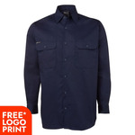 Mens Long Sleeve 150G Work Shirt