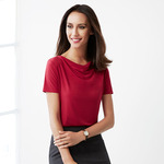 Womens Ava Drape Knit Top