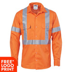 Unisex Cotton Shirt X Back CSR T Long Sleeve