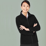 Womens Plain Micro Fleece Jacket