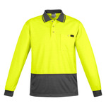 Mens Comfort Back Long Sleeves Polo