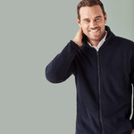 Mens Plain Micro Fleece Jacket 